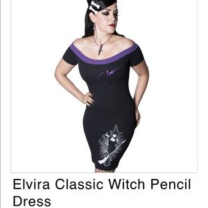 Kreepsville 666 Elvira Pencil Dress Psychobilly